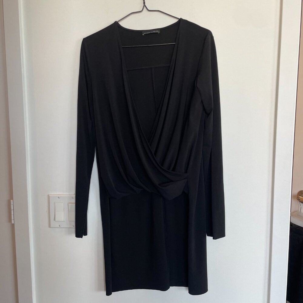 Wrap Draped High Low Top
